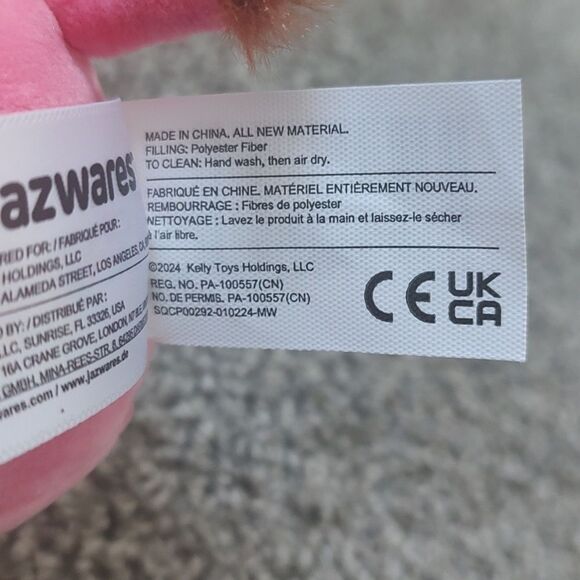 New With Tag Squishmallow 3.5" Rishi The Strawberry Milkshake Cow Plush Clip - Picture 10 of 10